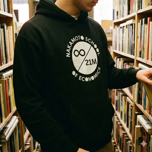 Nakamoto School of Economics ∞ / 21M Bitcoin Hoodie