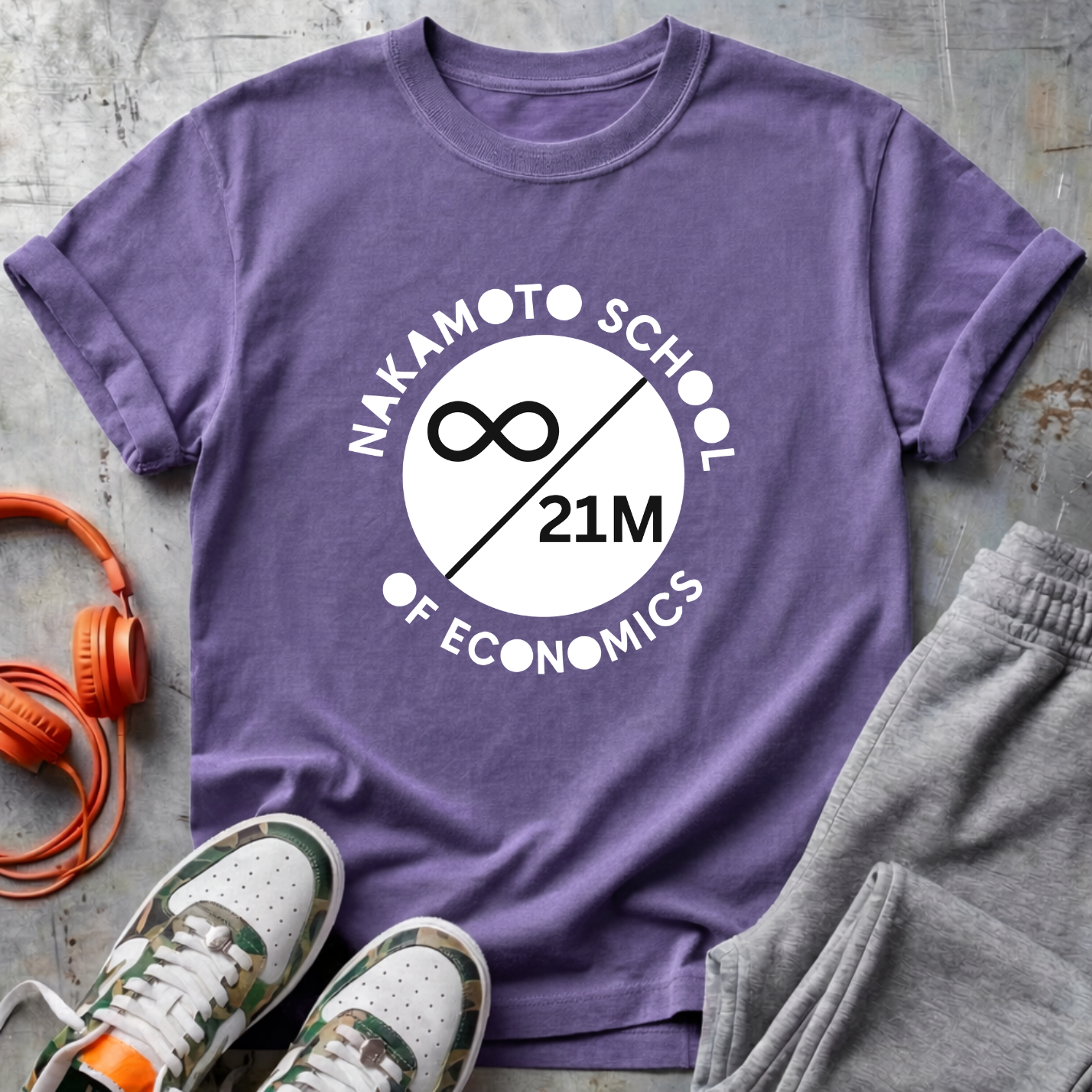 Nakamoto School of Economics ∞ / 21M Bitcoin Tee
