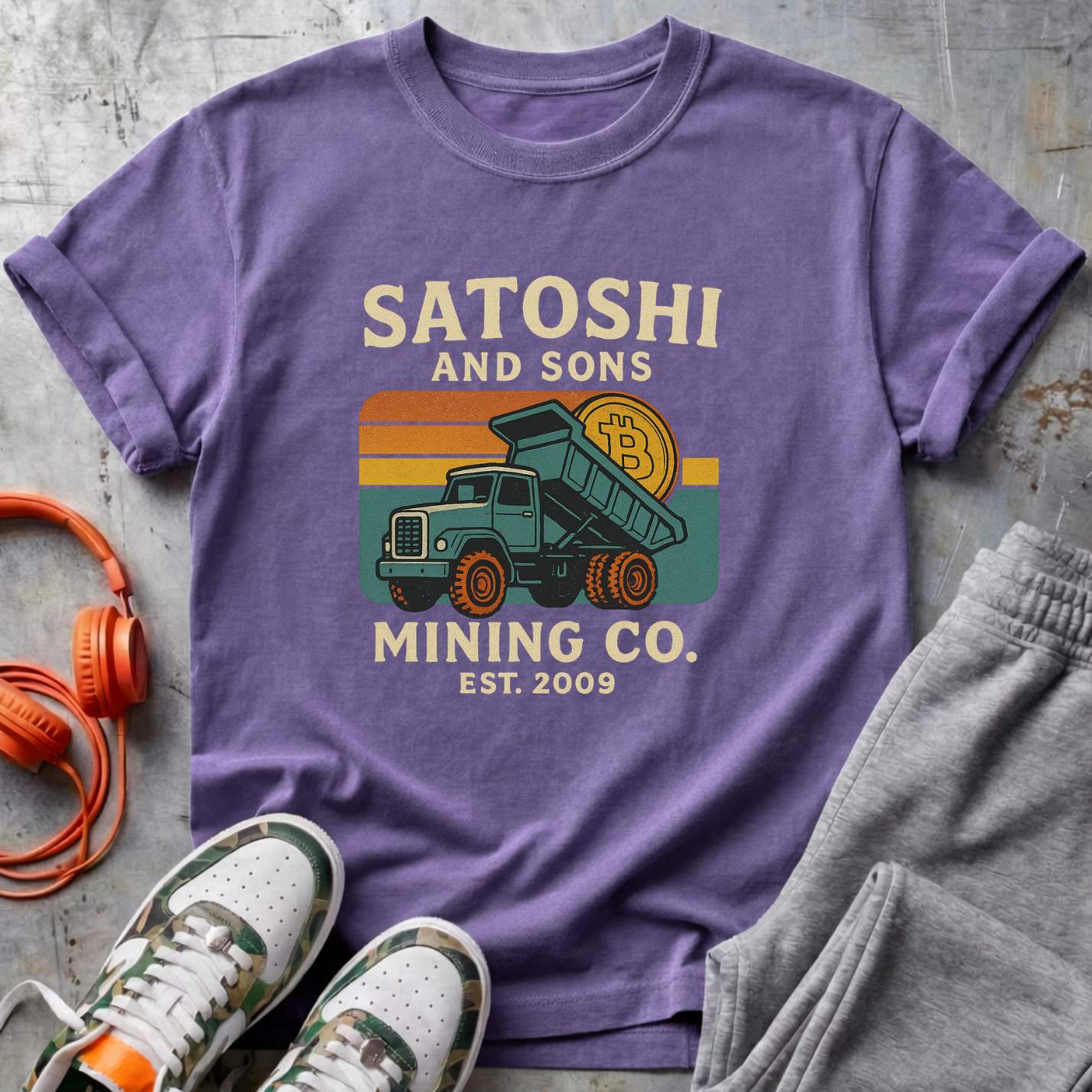 Satoshi and Sons - Bitcoin Comfort Colors Tee Shirt
