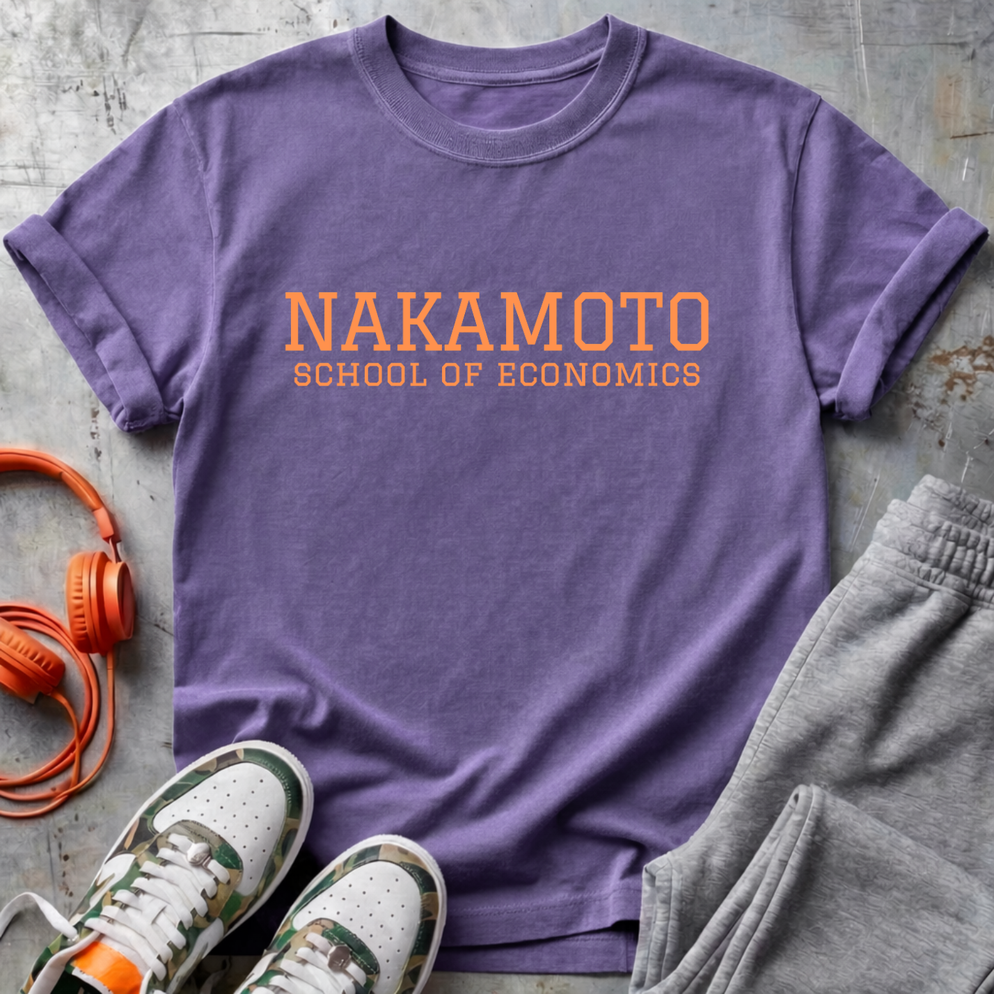 Nakamoto School of Economics Bitcoin College Tee