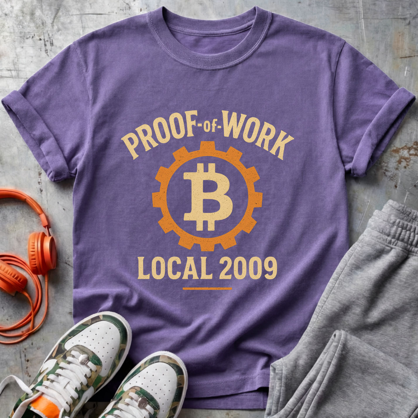 Proof of Work Local 2009 Bitcoin Tee