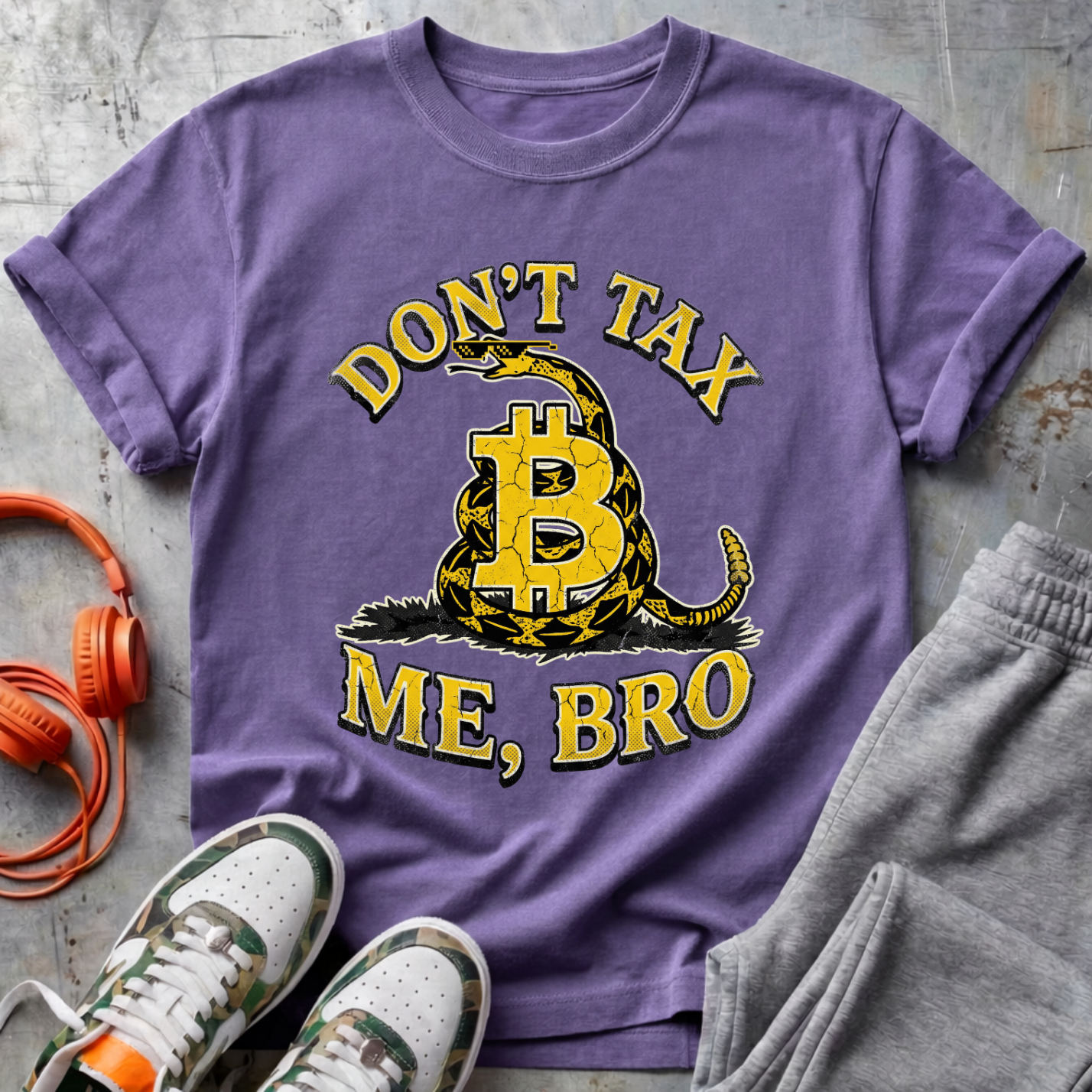 Don't Tax Me, Bro Bitcoin Tee