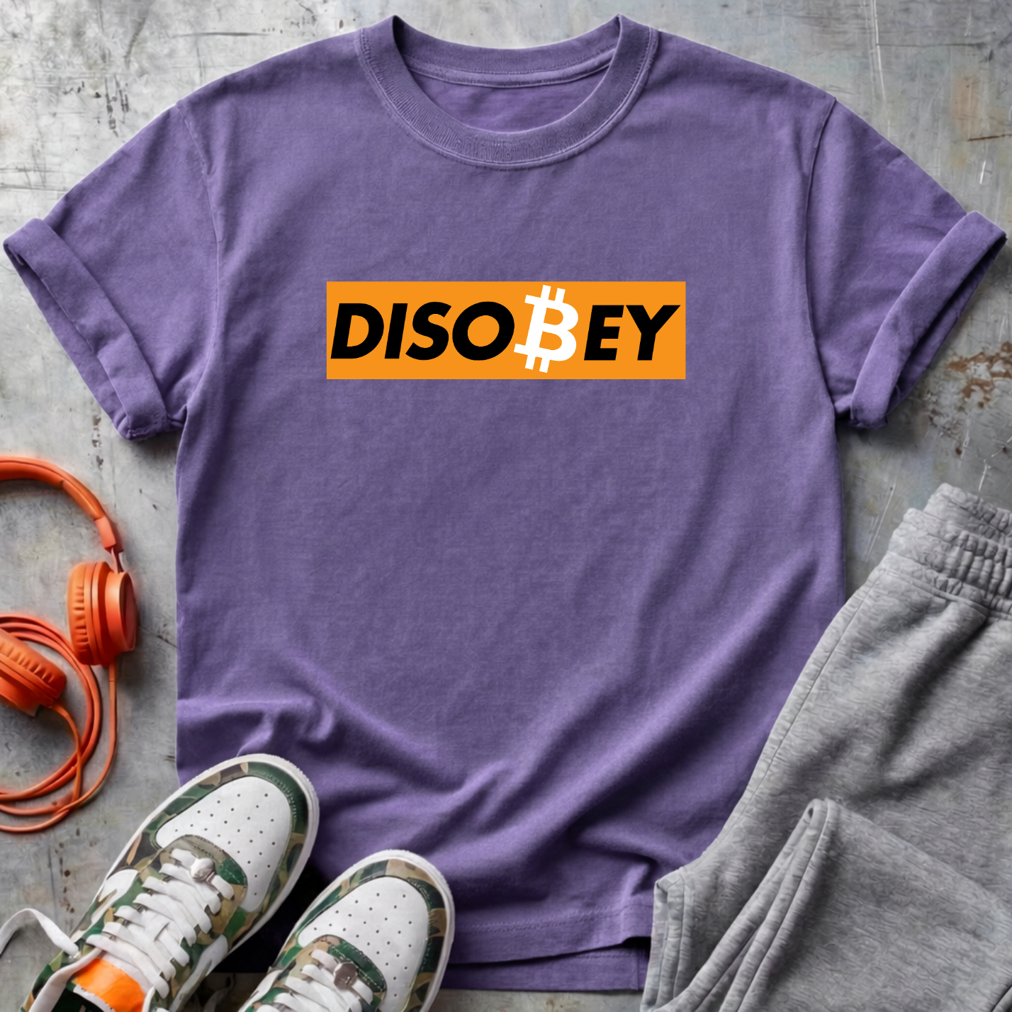 Disobey Bitcoin Comfort Colors Tee Shirt