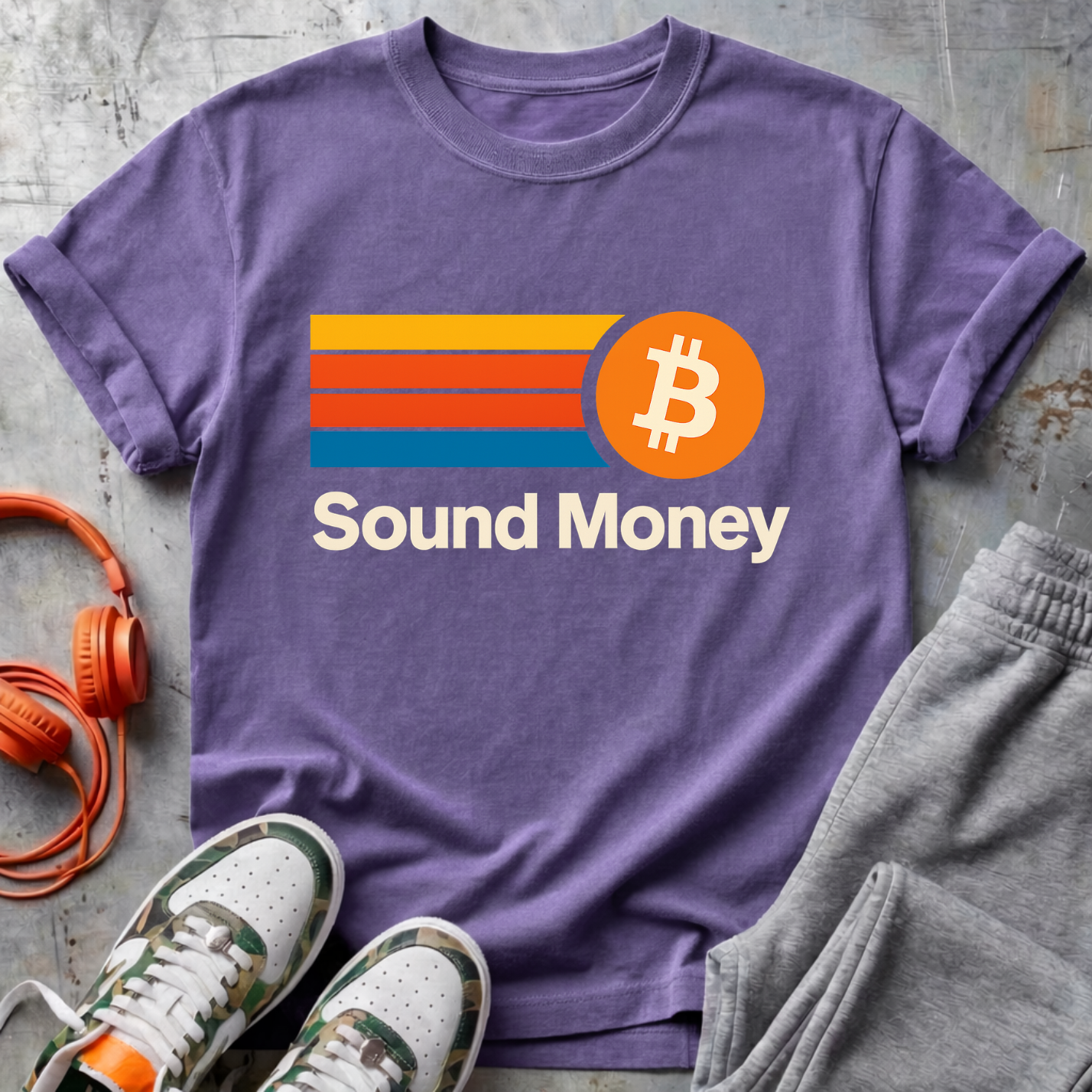 Sound Money – Retro ₿ Tee