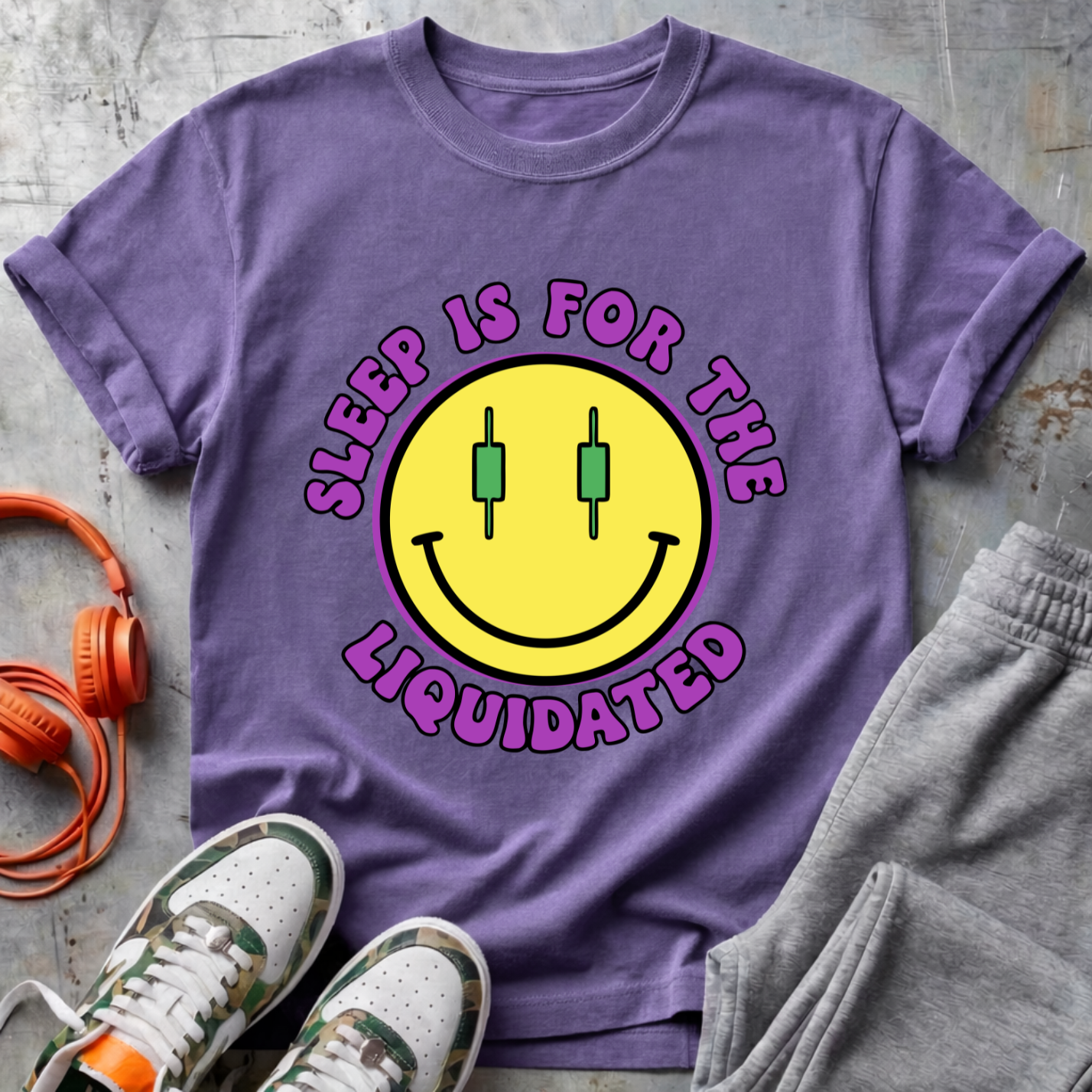 Sleep Is For The Liquidated Smiley Tee