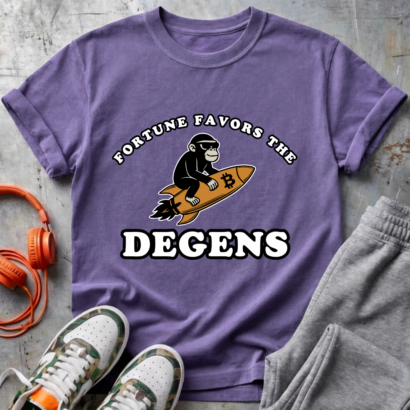 Fortune Favors the Degens Bitcoin Tee