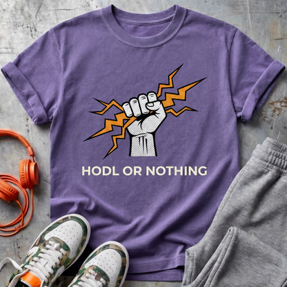 HODL or Nothing Lightning Tee