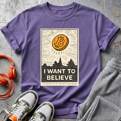I Want To Believe Bitcoin Tee