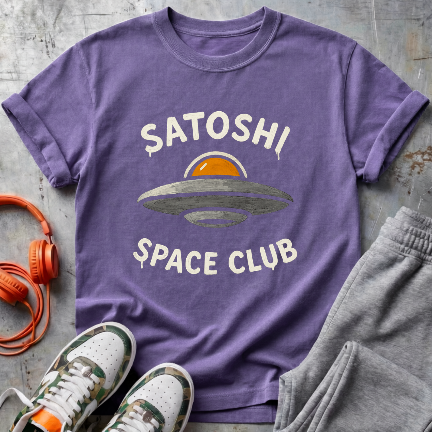 Satoshi Space Club Bitcoin UFO Tee