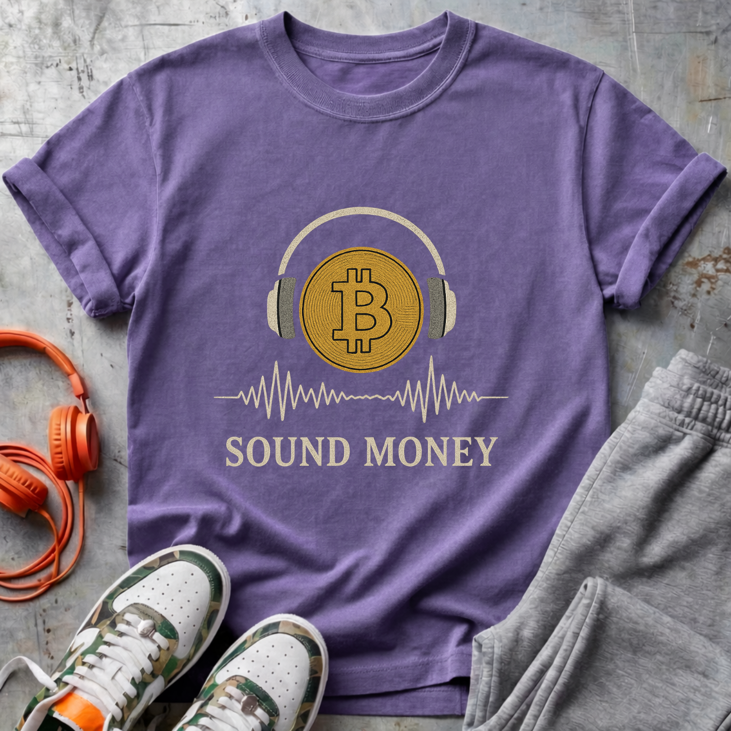 Sound Money Bitcoin Headphone Tee