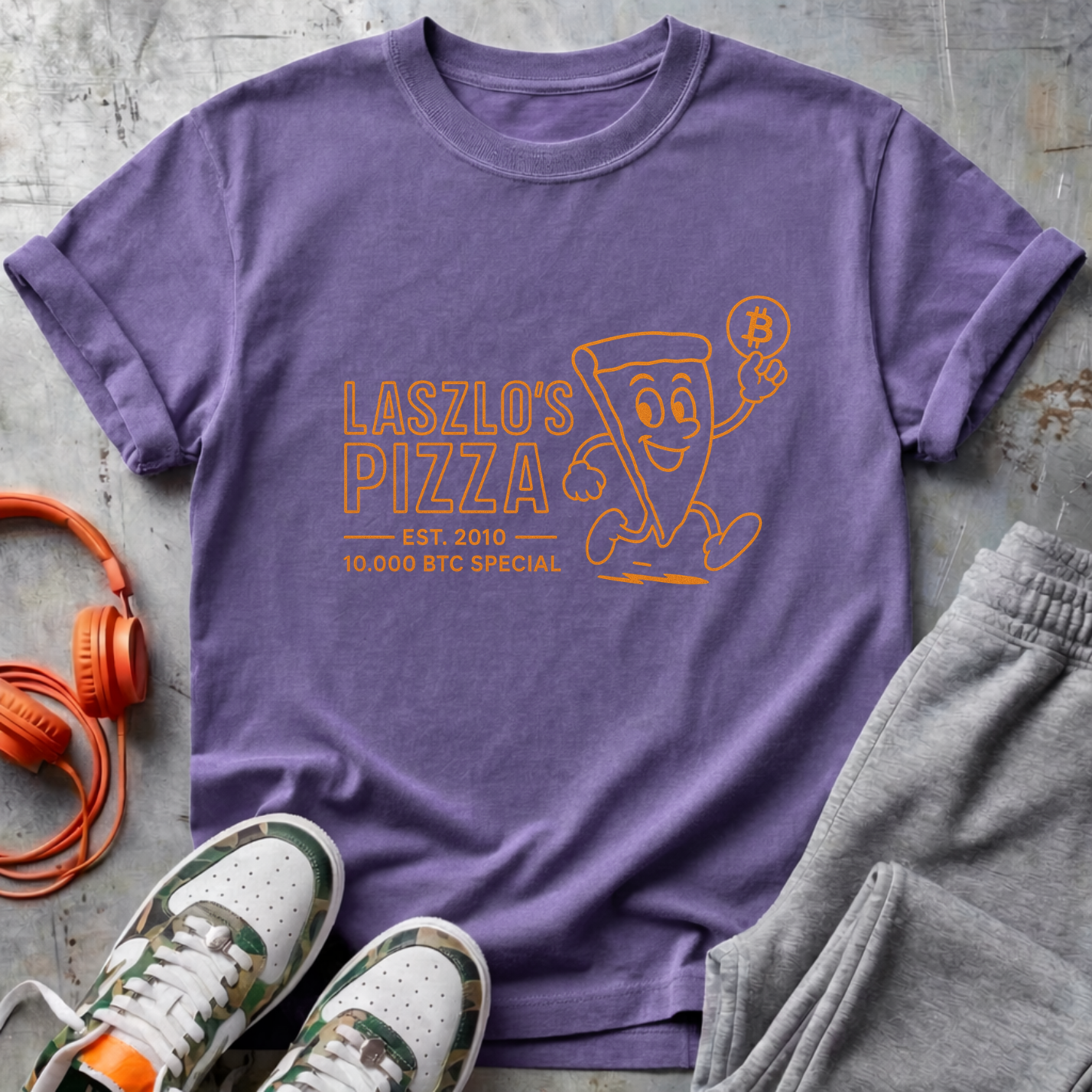 Laszlo's Pizza Bitcoin Tee Shirt