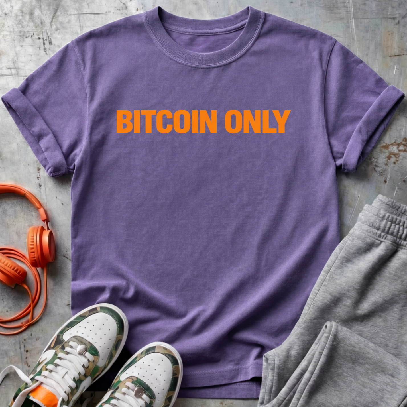 Bitcoin Only Statement Tee