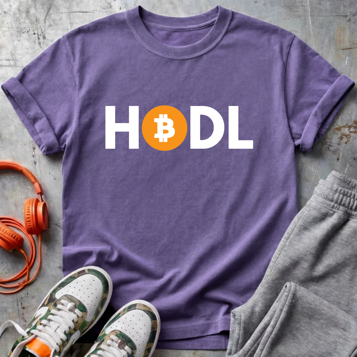 HODL Comfort Colors Bitcoin Tee Shirt