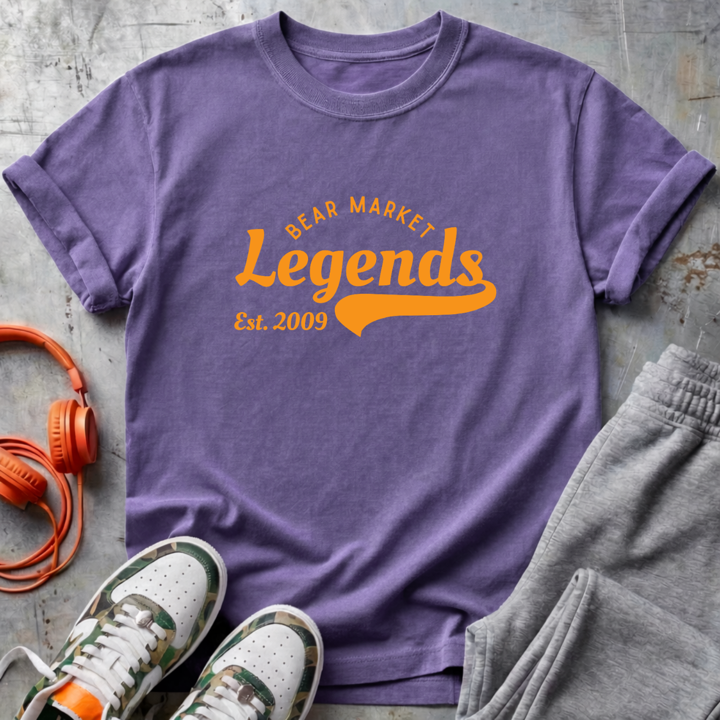 Bear Market Legends - Bitcoin Comfort Colors Tee Shirt