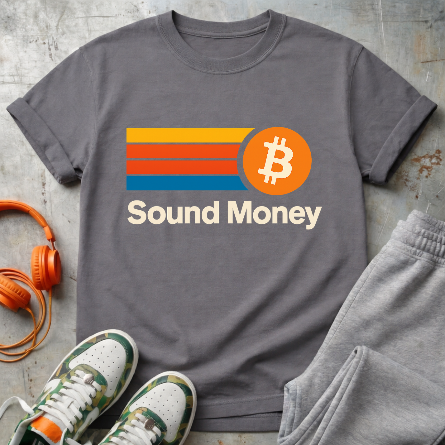 Sound Money – Retro ₿ Tee