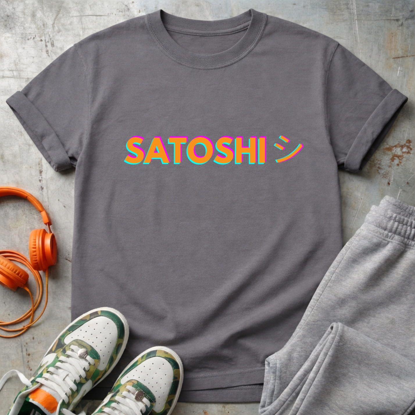 Satoshi Katakana Smile Bitcoin Tee Shirt