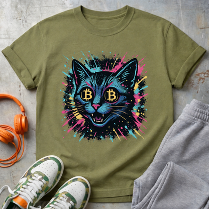 Catoshi Splatter Bitcoin Tee