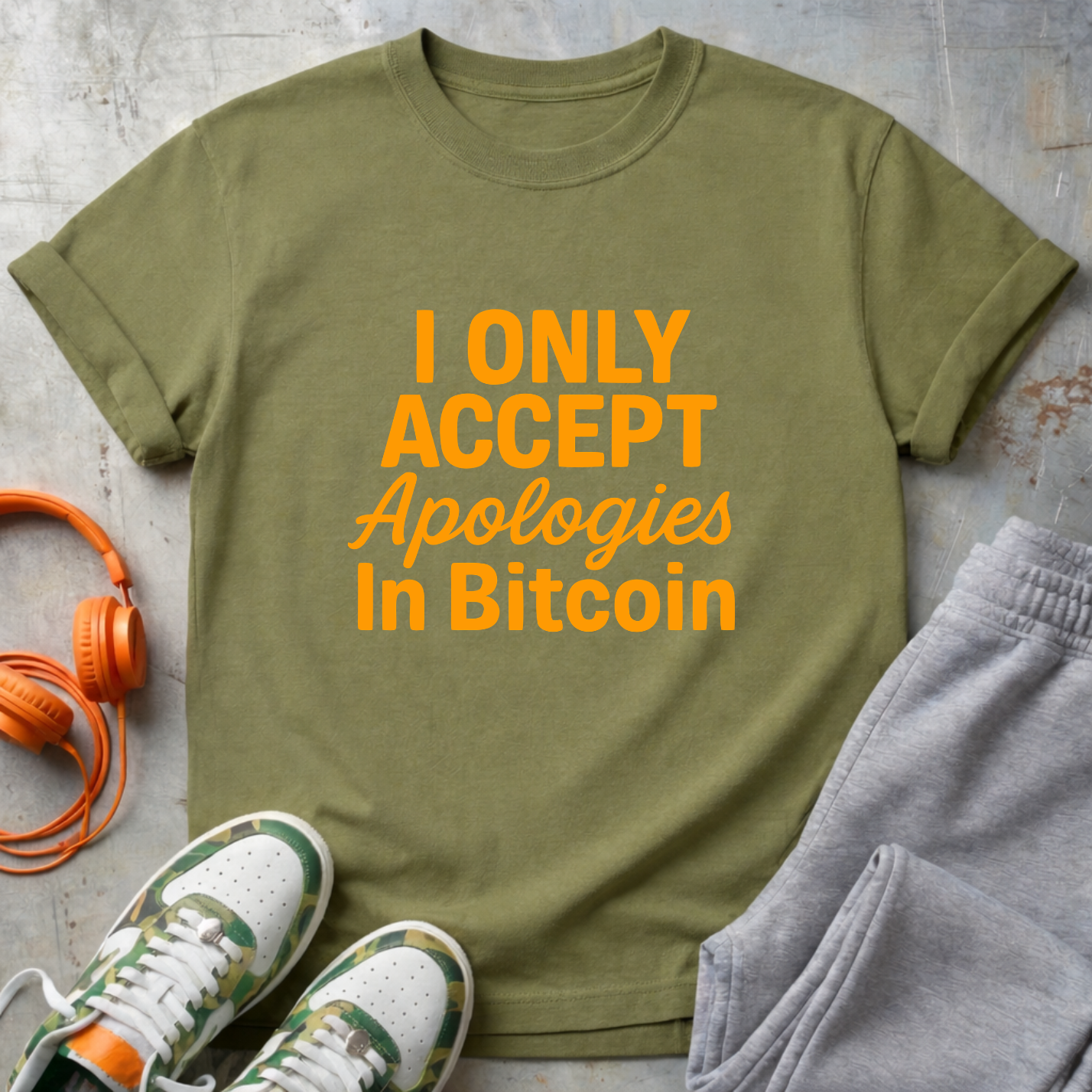I Only Accept Apologies in Bitcoin Tee
