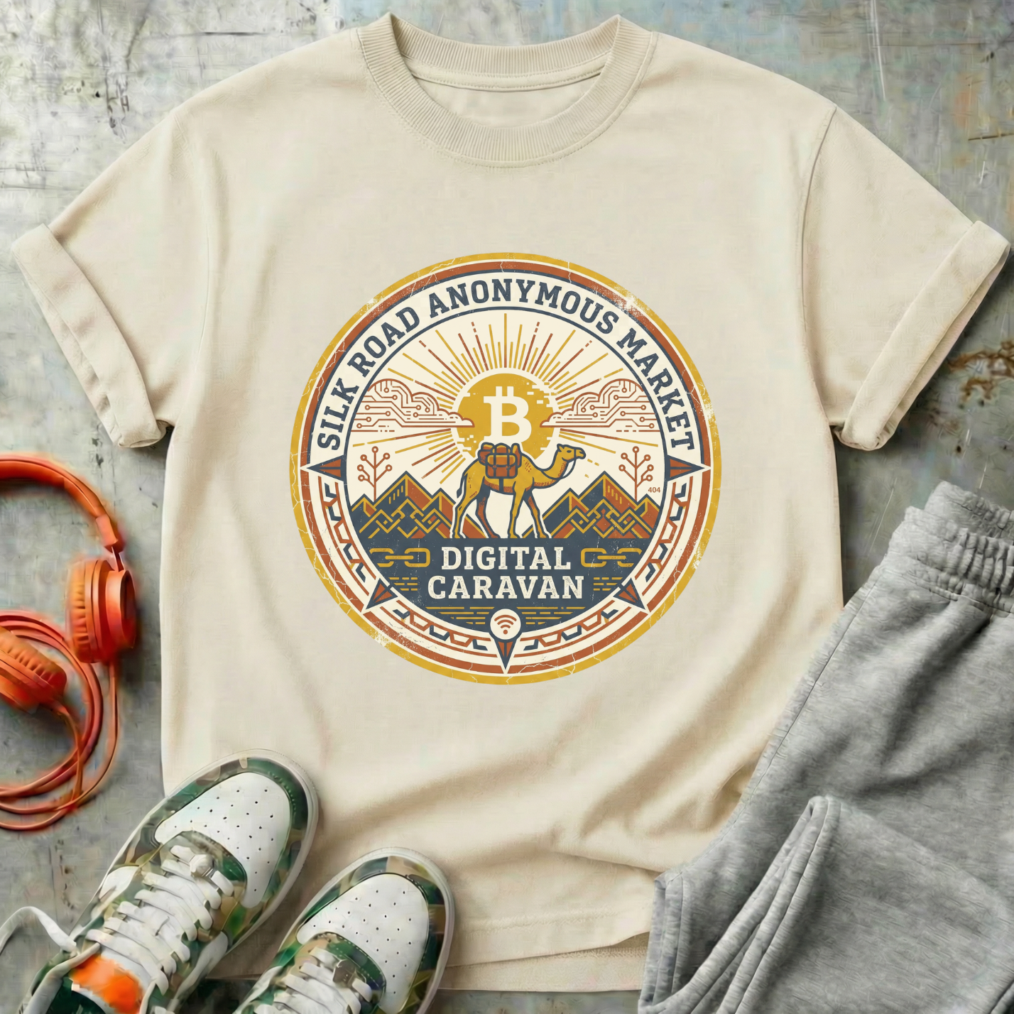 Silk Road Anonymous Badge Tee