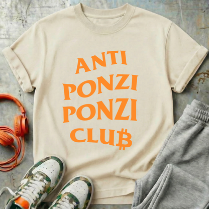 Anti Ponzi Ponzi Club Bitcoin Tee
