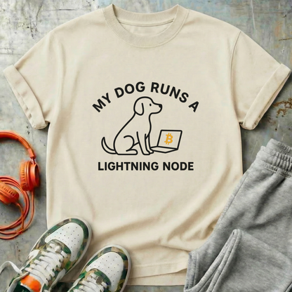 My Dog Runs a Lightning Node Bitcoin Tee