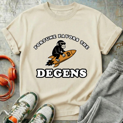 Fortune Favors the Degens Bitcoin Tee