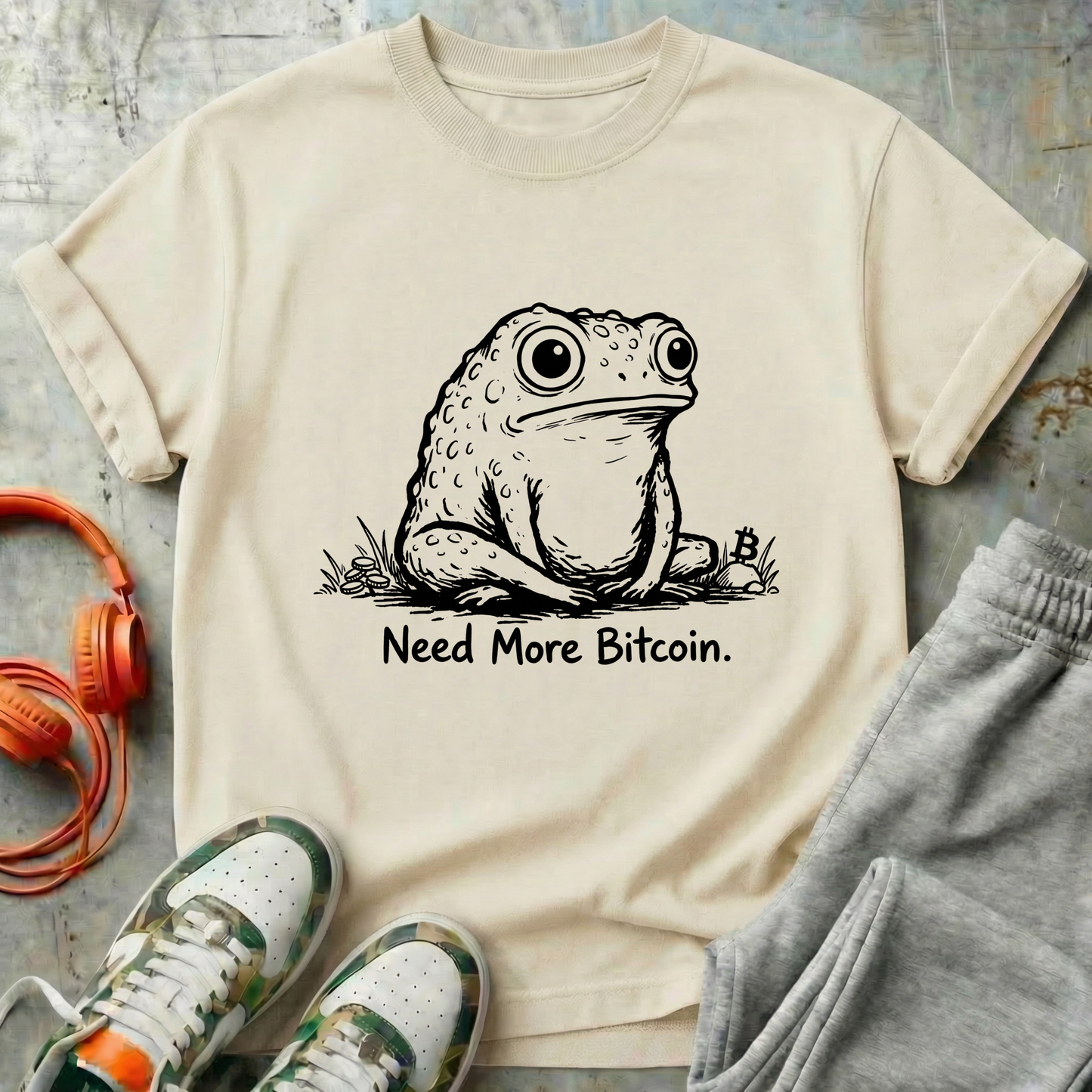 Need More Bitcoin Frog