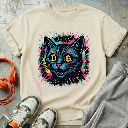 Catoshi Splatter Bitcoin Tee