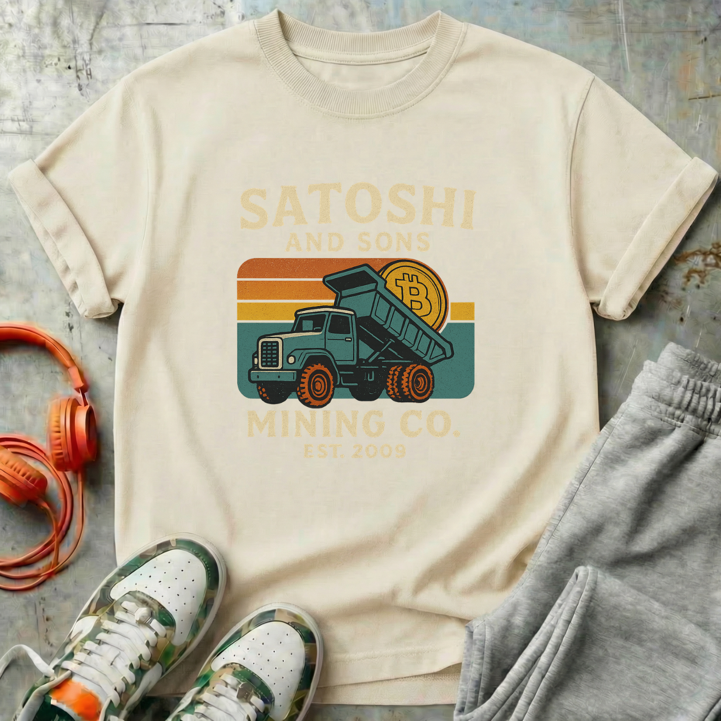 Satoshi and Sons - Bitcoin Comfort Colors Tee Shirt