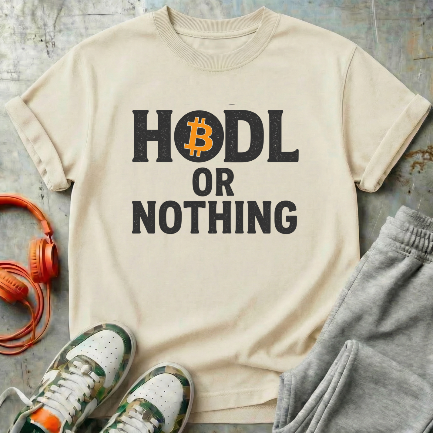 HODL or Nothing Bitcoin Tee