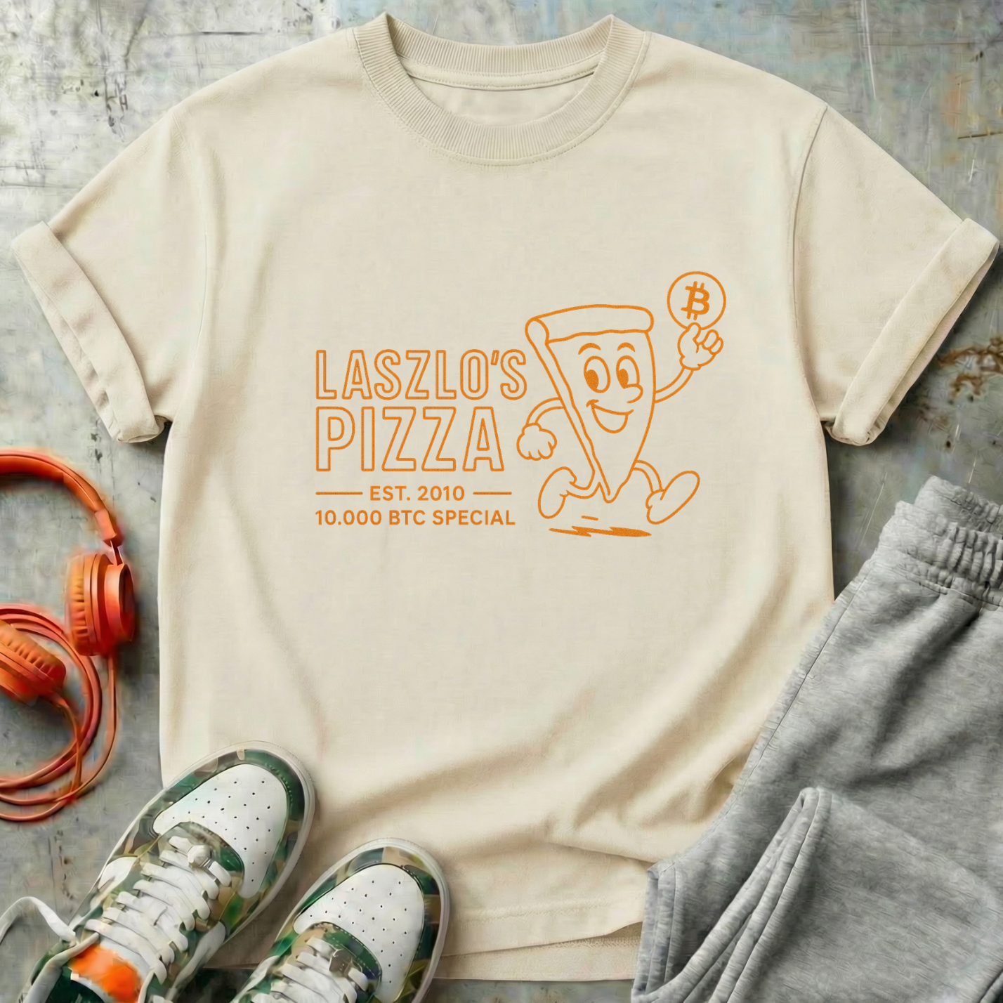 Laszlo's Pizza Bitcoin Tee Shirt