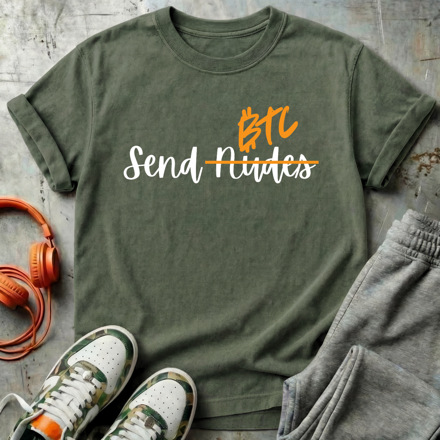 Send BTC - Bitcoin Comfort Colors Tee Shirt