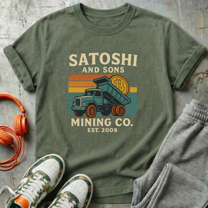 Satoshi and Sons - Bitcoin Comfort Colors Tee Shirt