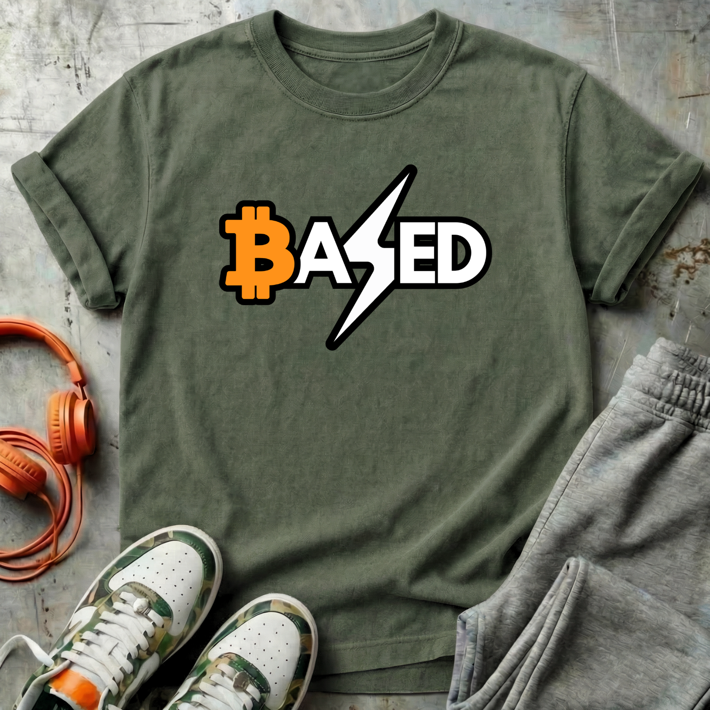 Based - Bitcoin Comfort Colors Tee Shirt