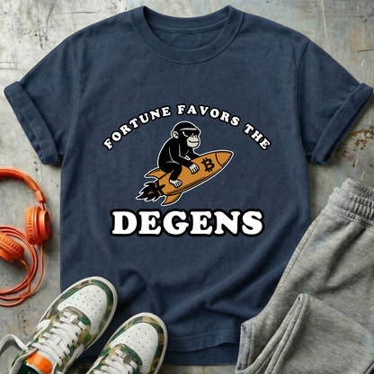 Fortune Favors the Degens Bitcoin Tee