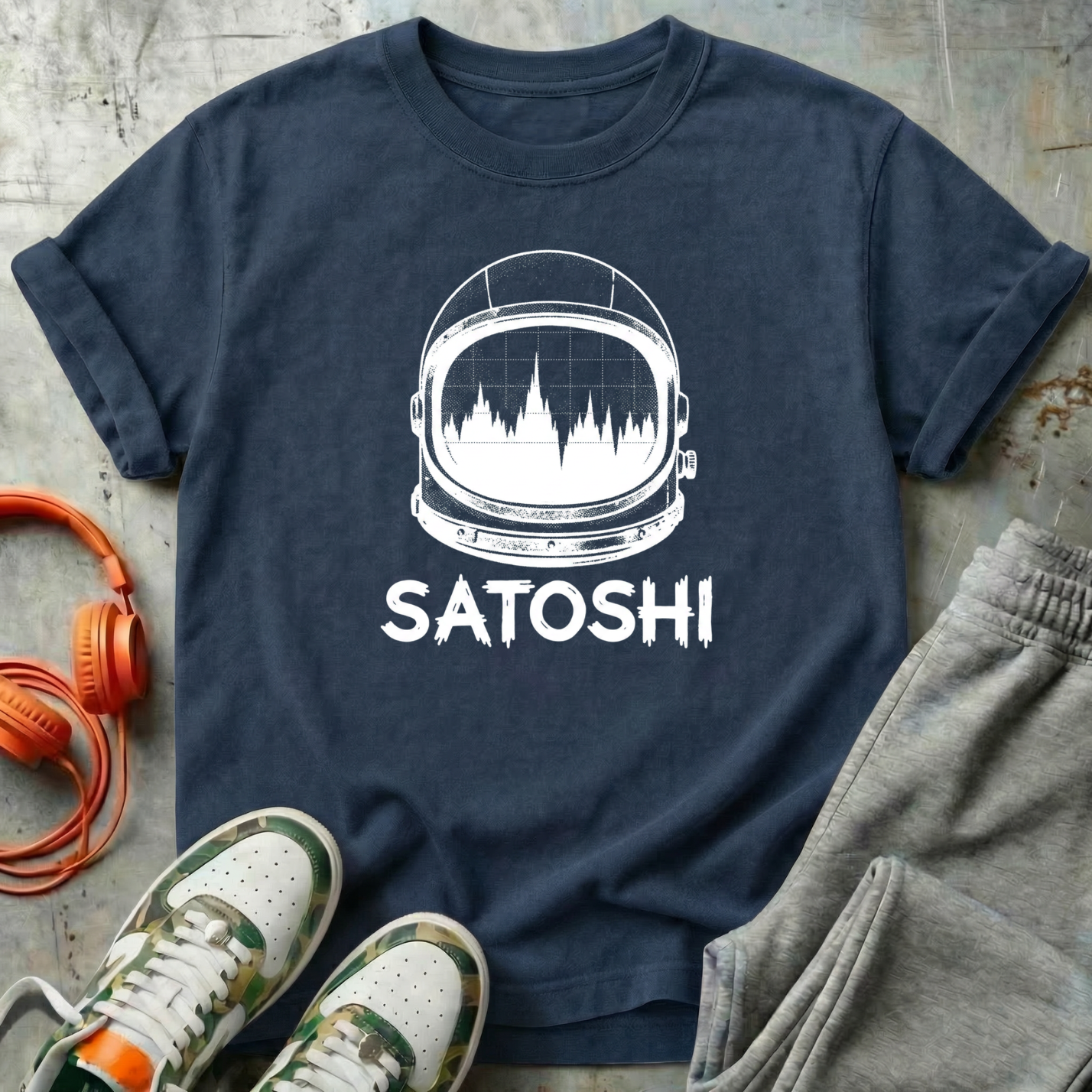 Satoshi Astronaut Helmet Tee