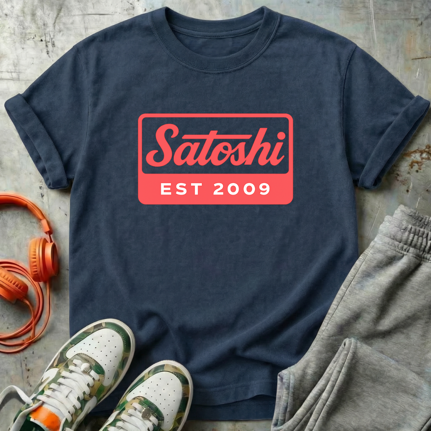 Satoshi Established 2009 Tee