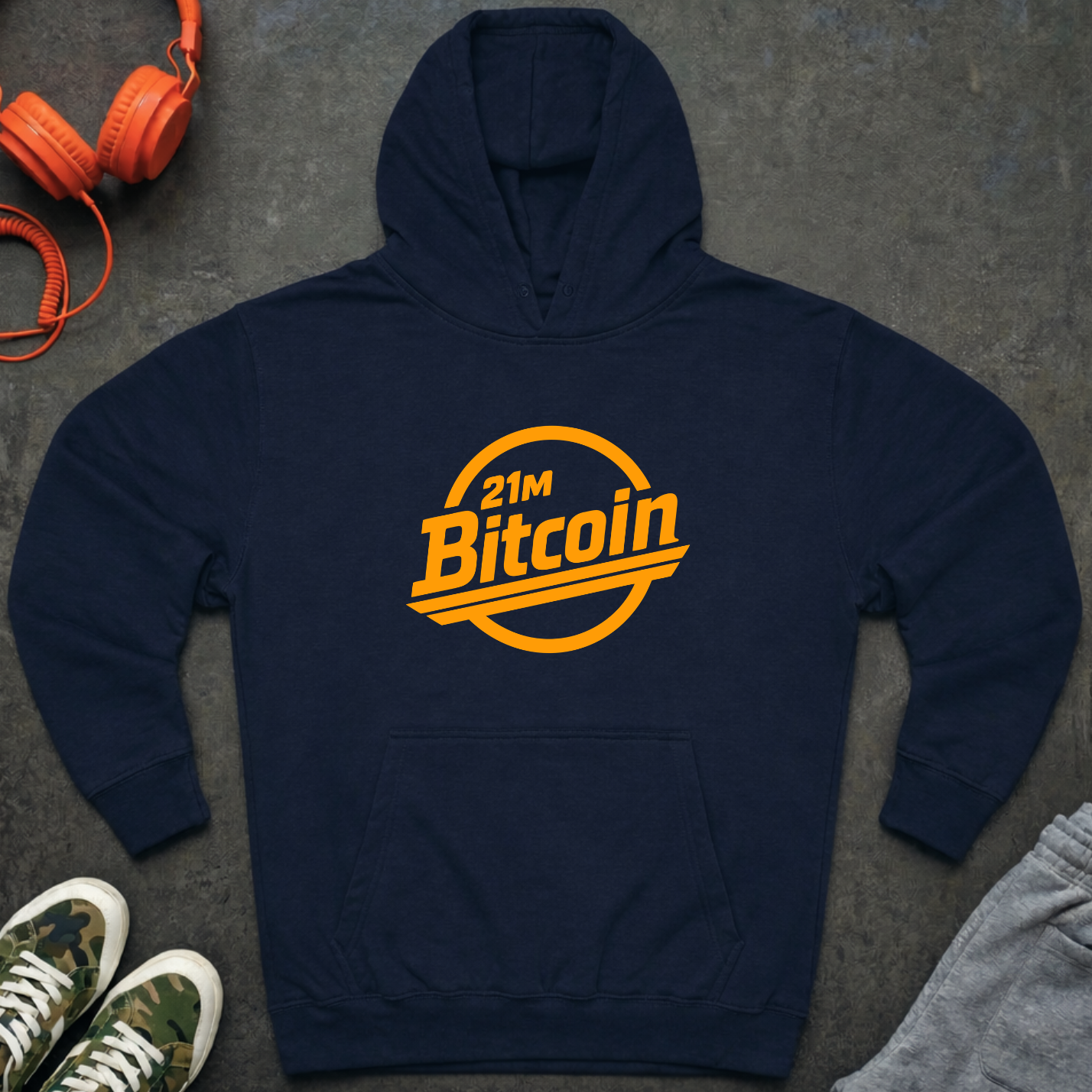 Bitcoin 21M Logo Hoodie