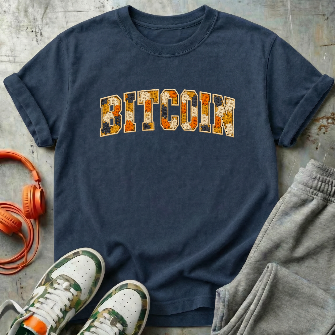 Bitcoin Faux Patchwork