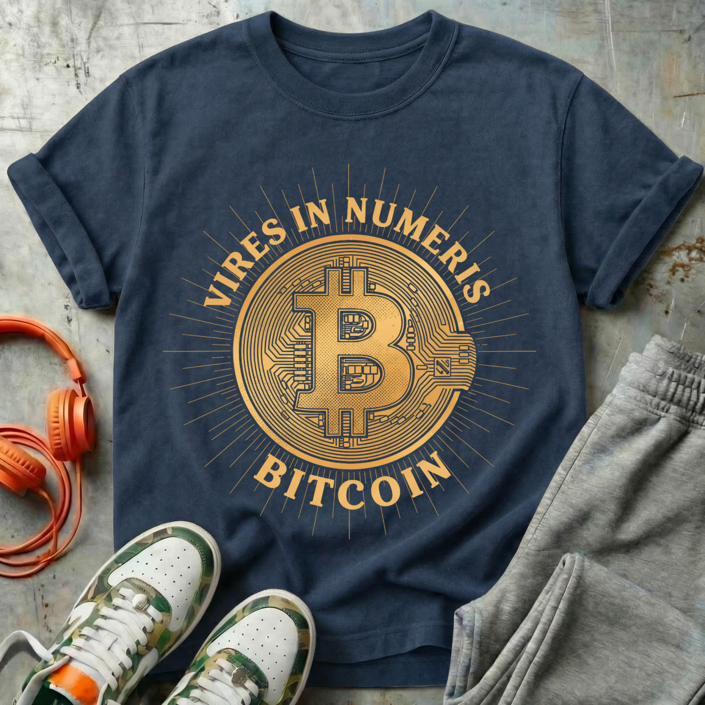 Vires In Numeris BTC Gold Tee