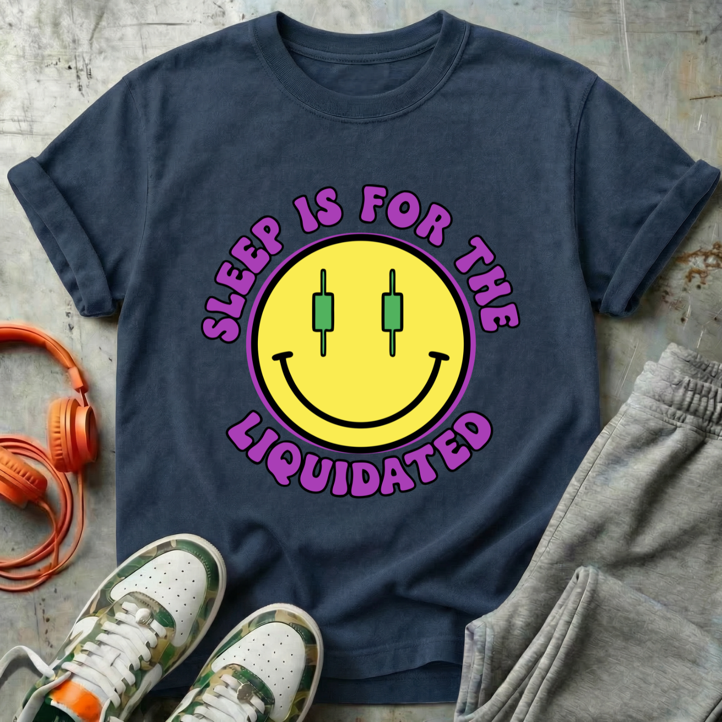 Sleep Is For The Liquidated Smiley Tee