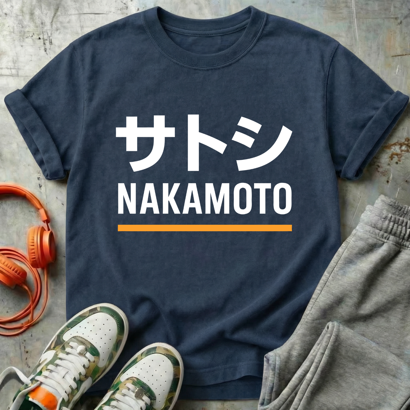 Satoshi Nakamoto Katakana Minimal Tee