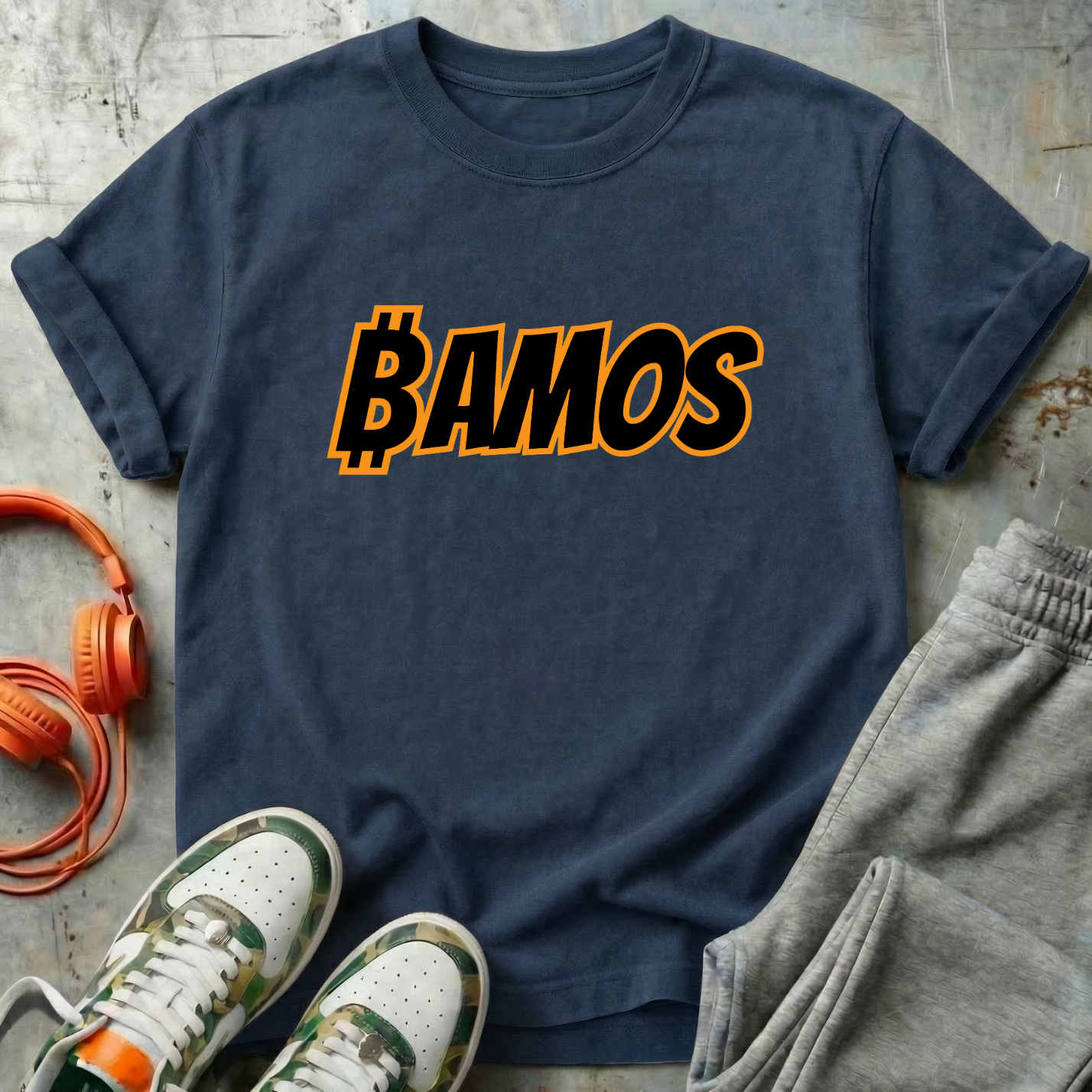 ₿AMOS - Bitcoin Comfort Colors Tee Shirt