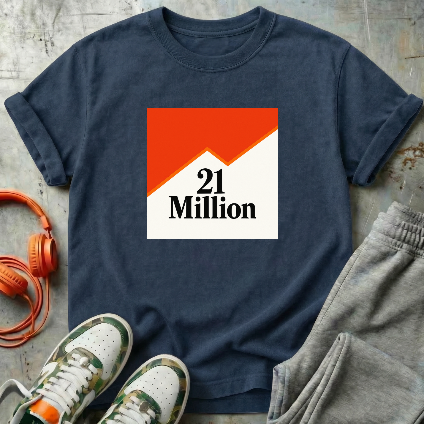 21 Million Packs - Comfort Colors Bitcoin Tee Shirt