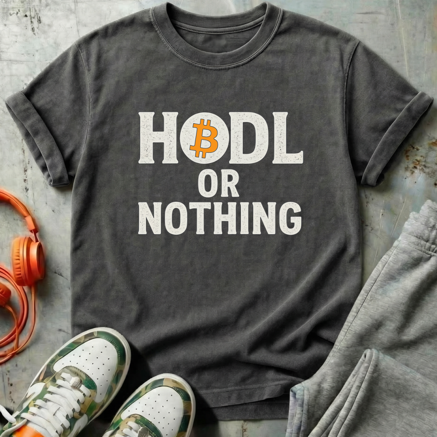 HODL or Nothing Bitcoin Tee