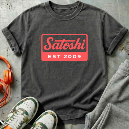 Satoshi Established 2009 Tee