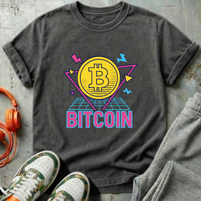 Bitcoin Eighties Synthwave Tee