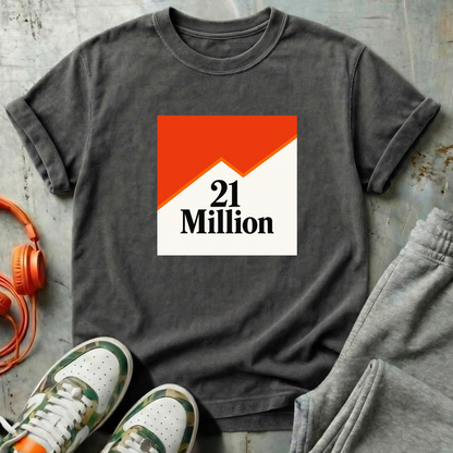 21 Million Packs - Comfort Colors Bitcoin Tee Shirt