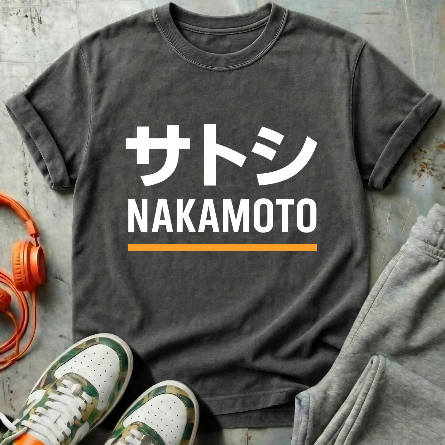 Satoshi Nakamoto Katakana Minimal Tee