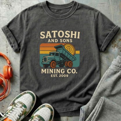 Satoshi and Sons - Bitcoin Comfort Colors Tee Shirt
